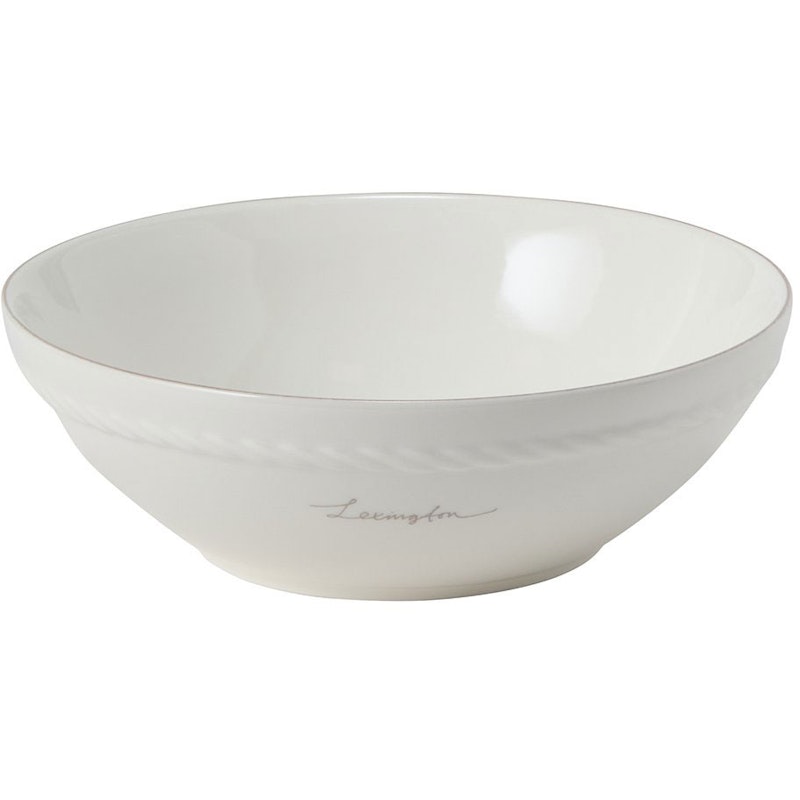 Lexington Porcelain Small Schüssel 15,5 cm 4-er Set, Weiß / Beige