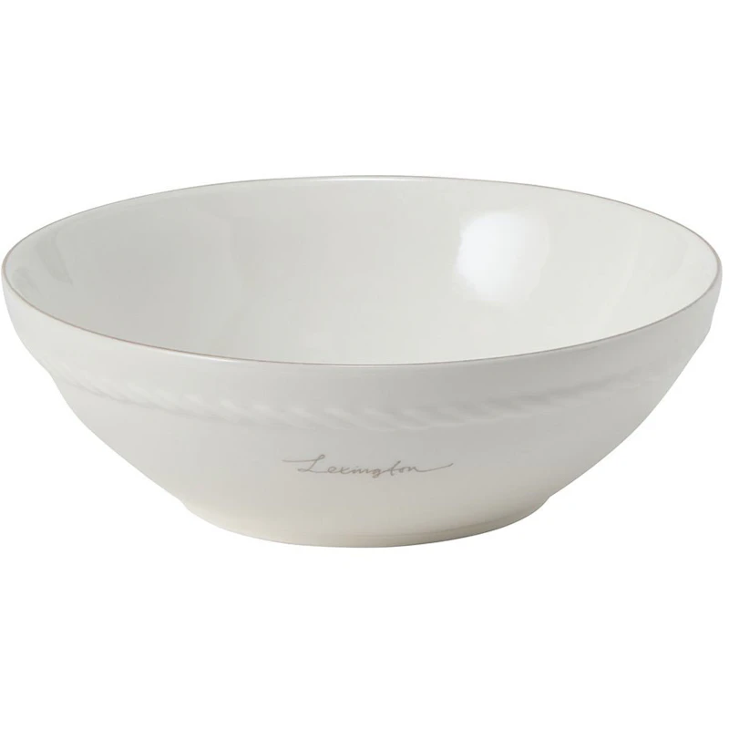 Lexington Porcelain Small Schüssel 15,5 cm 4-er Set, Weiß / Beige