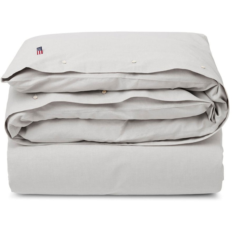 Pin Point Gray Cotton Bettdeckenbezug, 150x210 cm