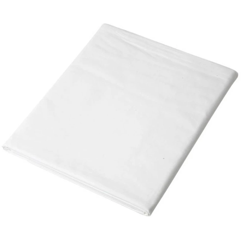 Pocket Cotton Percale Laken Weiß, 150x200 cm