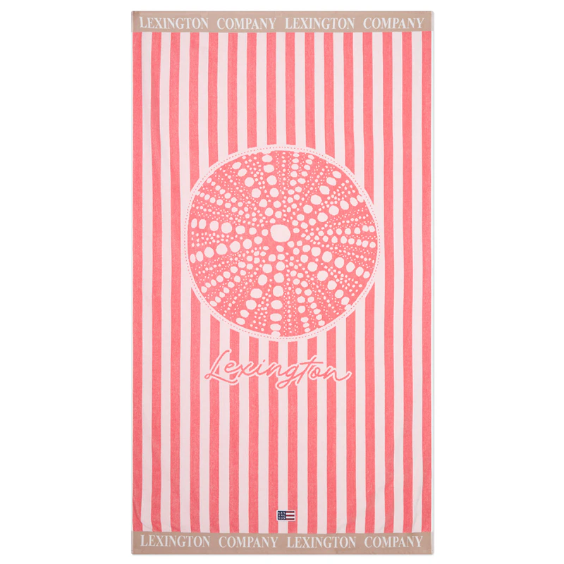 Strandtuch, Rosa / Beige