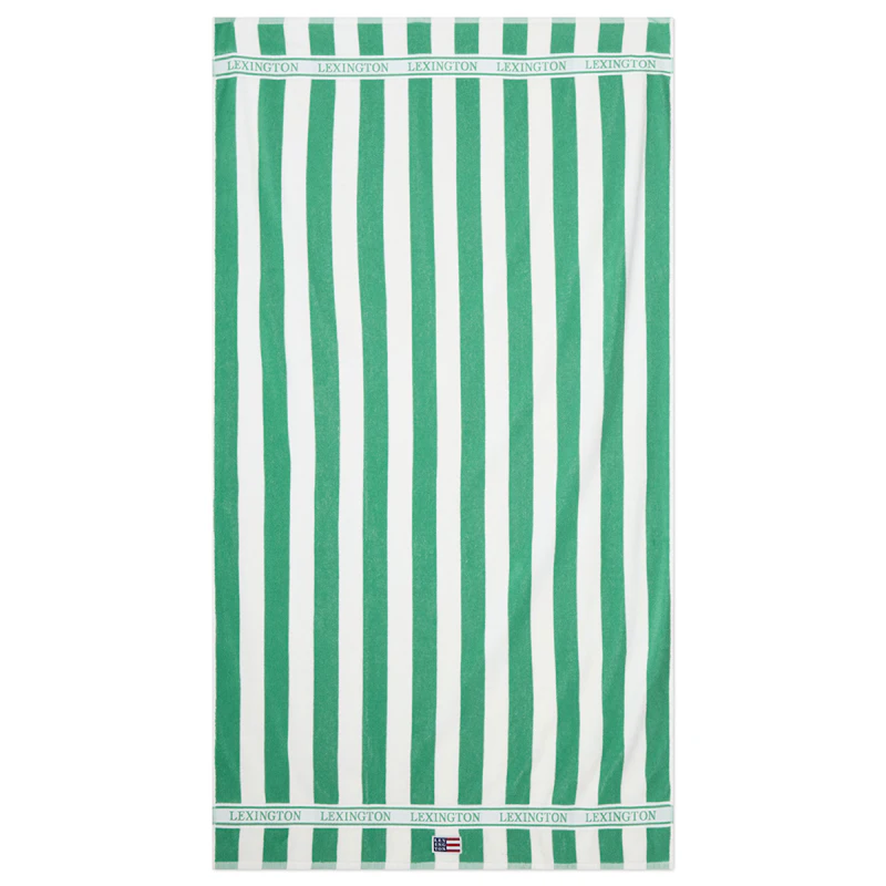 Strandtuch Gestreift, Grün