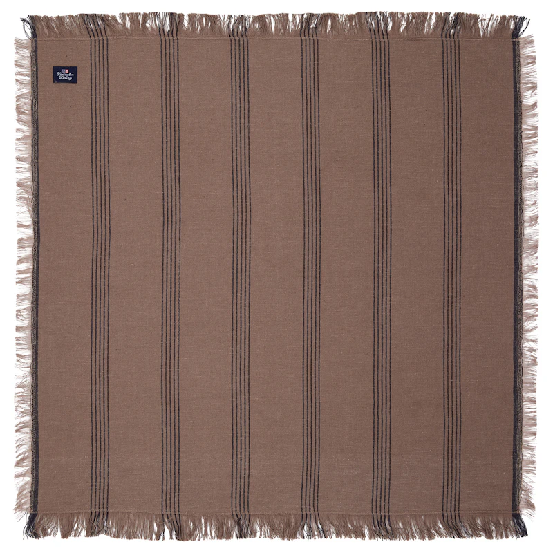 Striped Stoffserviette Mit Fransen 50x50 cm