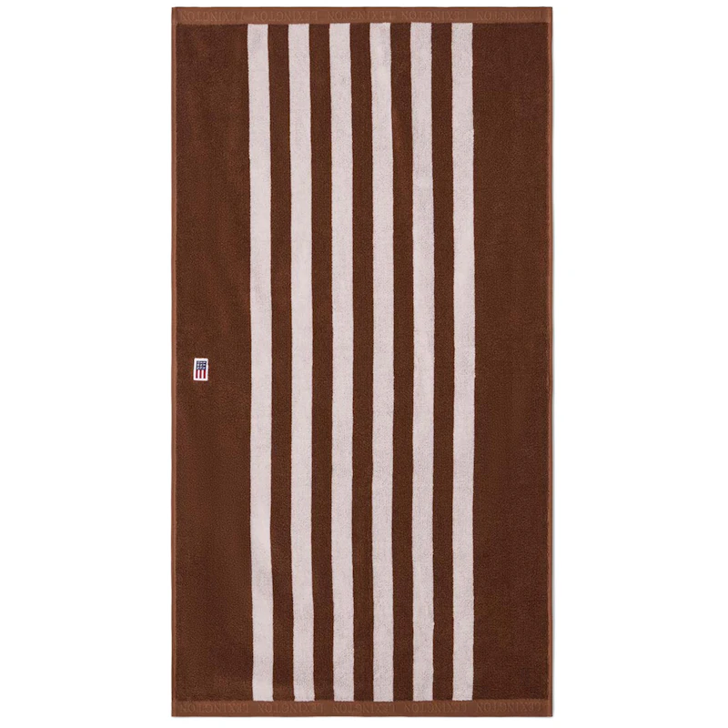 Gestreiftes Frotteehandtuch 70x130 cm, Fudge / Schneewittchen