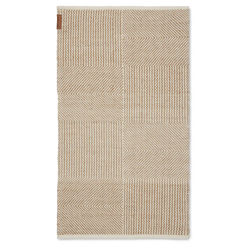 Teppich Jute / Wolle 80x220 cm