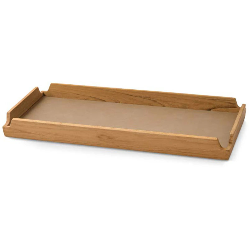 Airy Teak Tablett Slim, Nougat