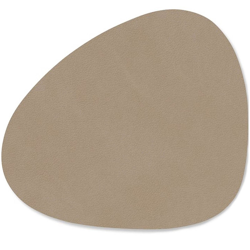 Curve Glasuntersetzer Nupo 11x13 cm, Clay Brown
