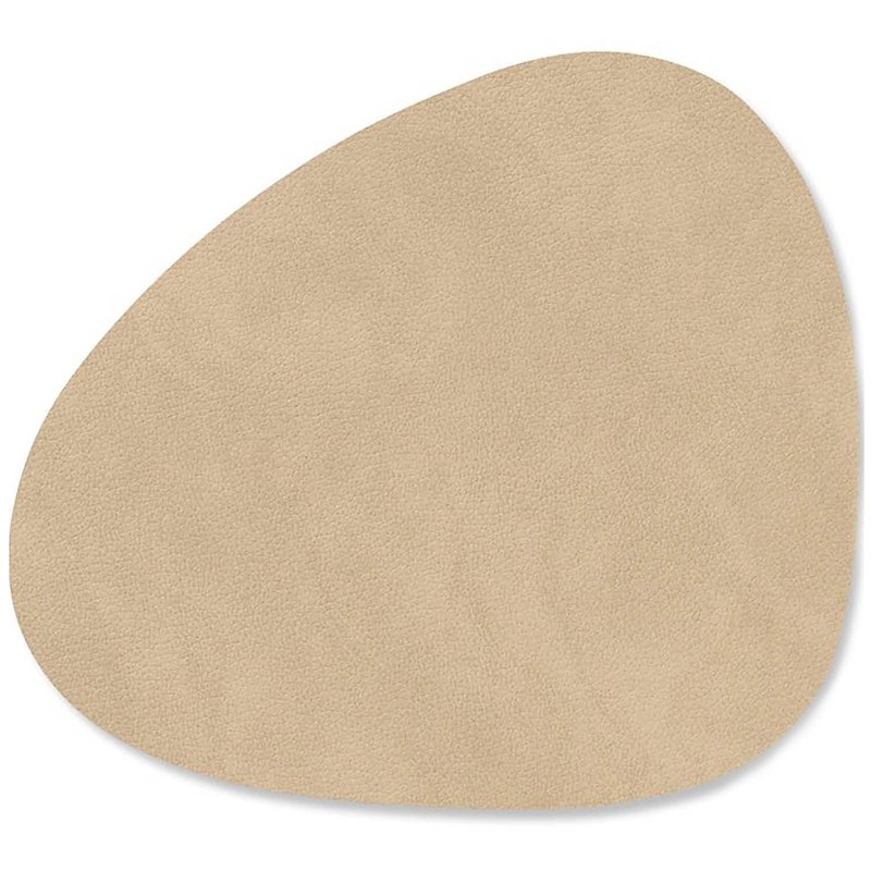 Curve Glasuntersetzer Nupo 11x13 cm, Sand