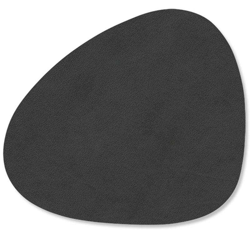 Curve Glasuntersetzer Nupo 11x13 cm, Schwarz