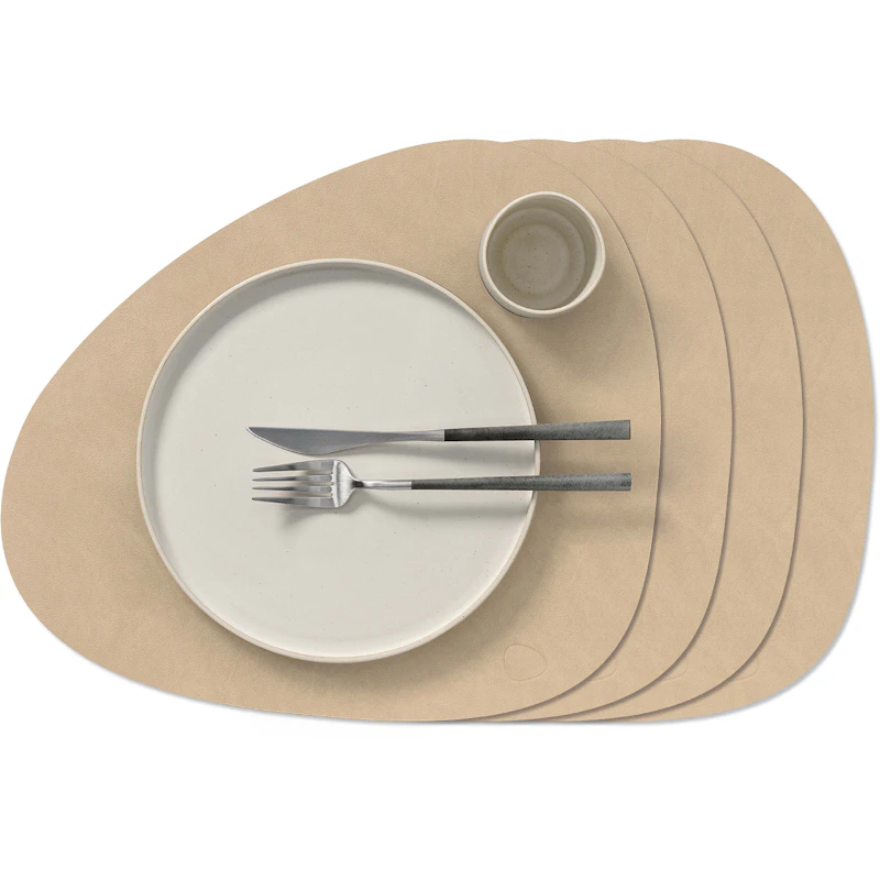 Curve L Nupo Tischset 4-er Set, Sand