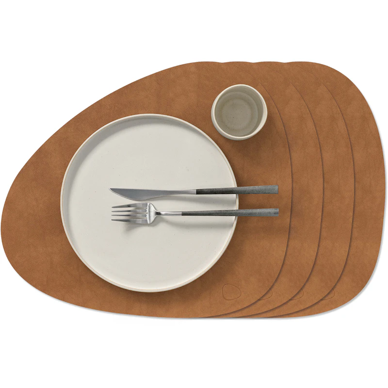 Curve L Nupo Tischset 4-er Set, Natur