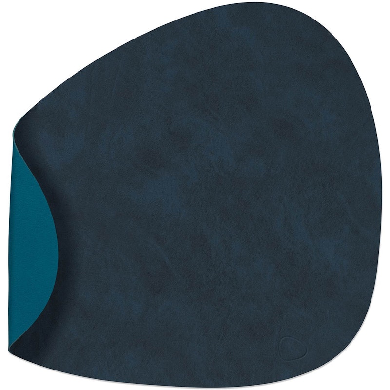 Curve L Wendbares Platzset 37x44 cm, Petrol/Midnight Blue