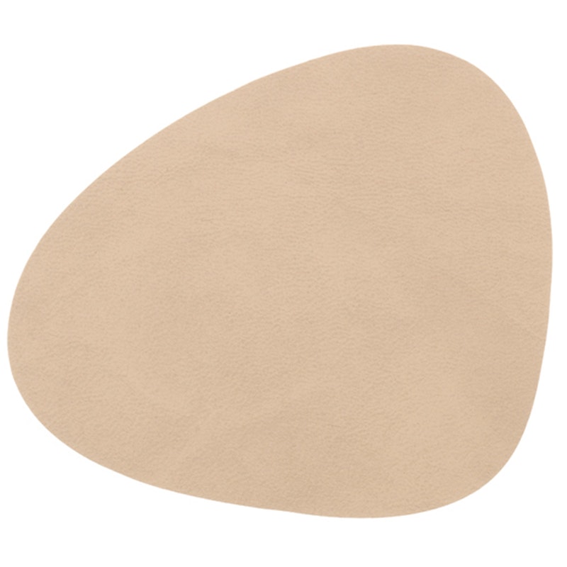 Curve Glasuntersetzer Nupo 11x13 cm, Sand