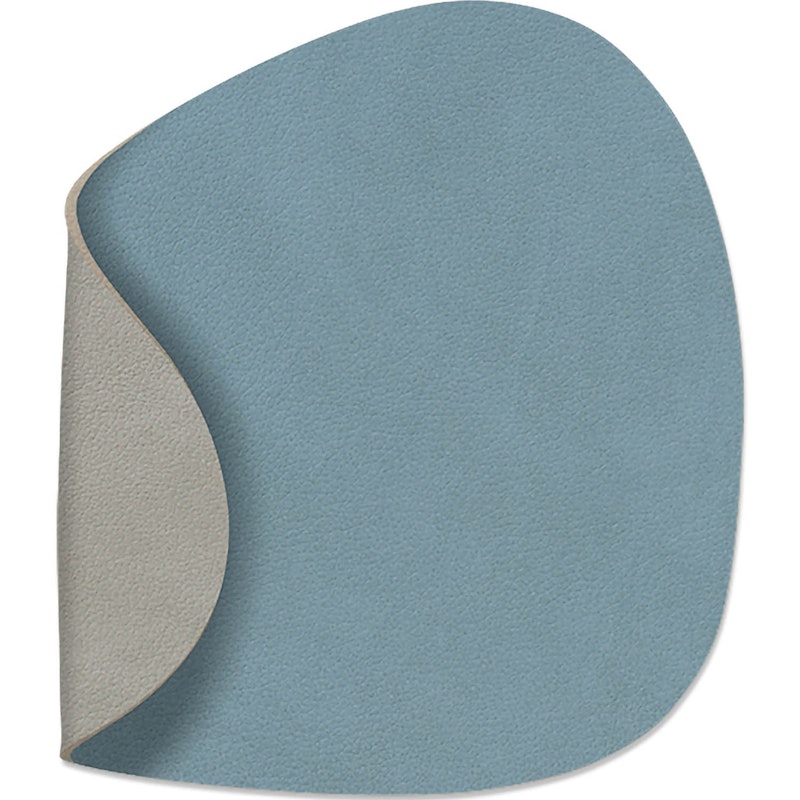 Curve Untersetzer 11x13cm, Light Blue/ Light Grey