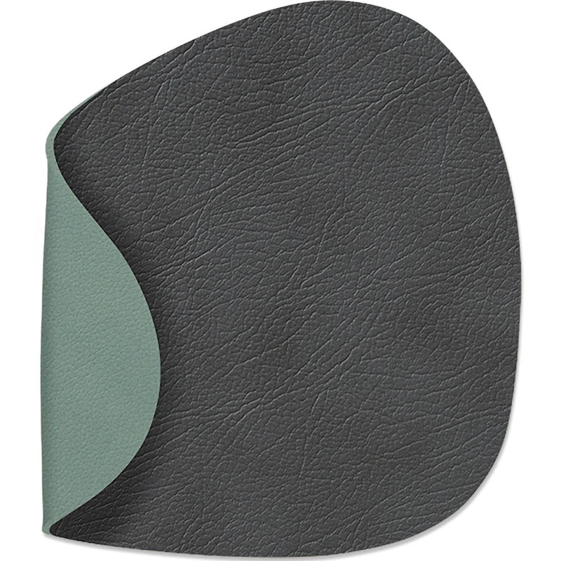 Curve Untersetzer 11x13cm, Antracit/ Green