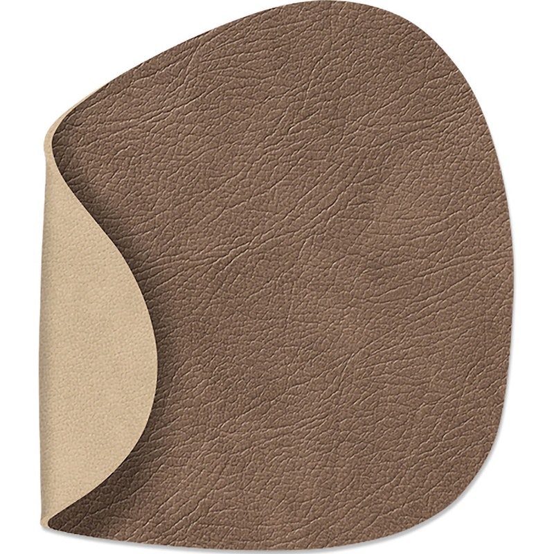 Curve Untersetzer 11x13cm, Brown/ Sand
