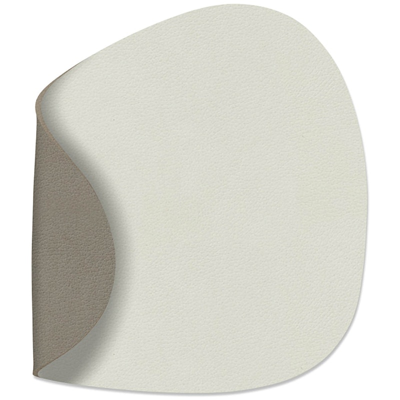 Curve Wendbarer Glasuntersetzer 11x13 cm, Linen/Flint Grey