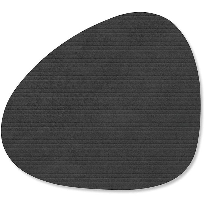Curve Corduroy Glasuntersetzer, Schwarz