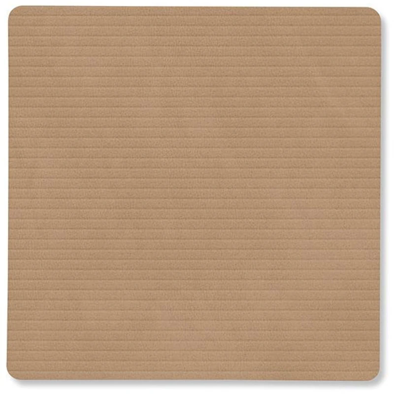 Square Corduroy Glasuntersetzer, Nougat