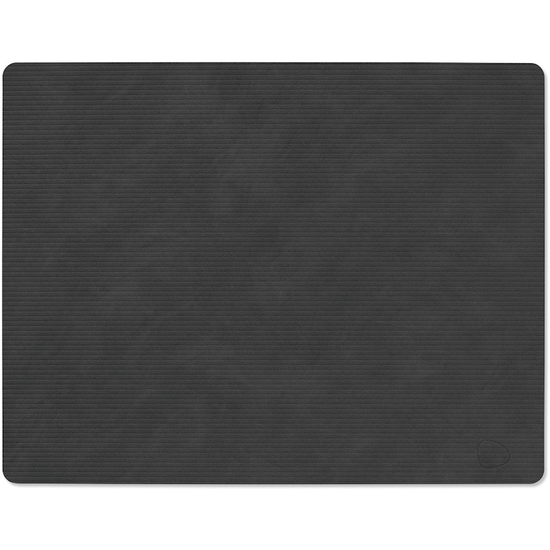 Square L Corduroy Tischset, Schwarz