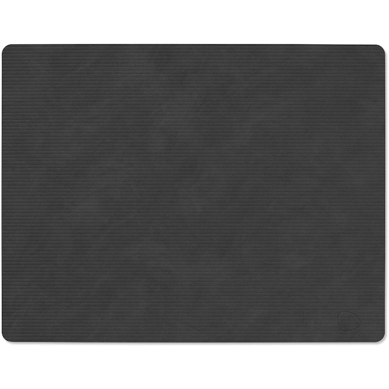 Square L Corduroy Tischset, Schwarz
