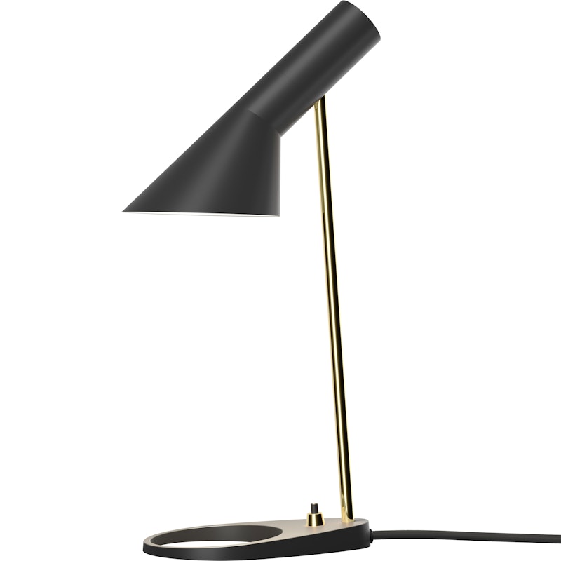 AJ Mini Tischlampe, Schwarz / Messing