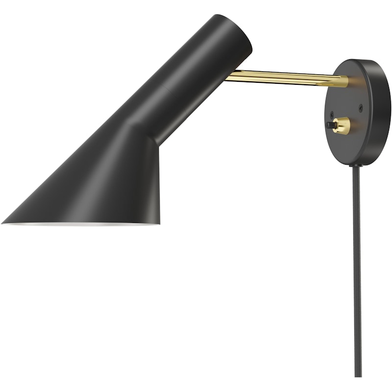 AJ Wandleuchte, Schwarz / Messing