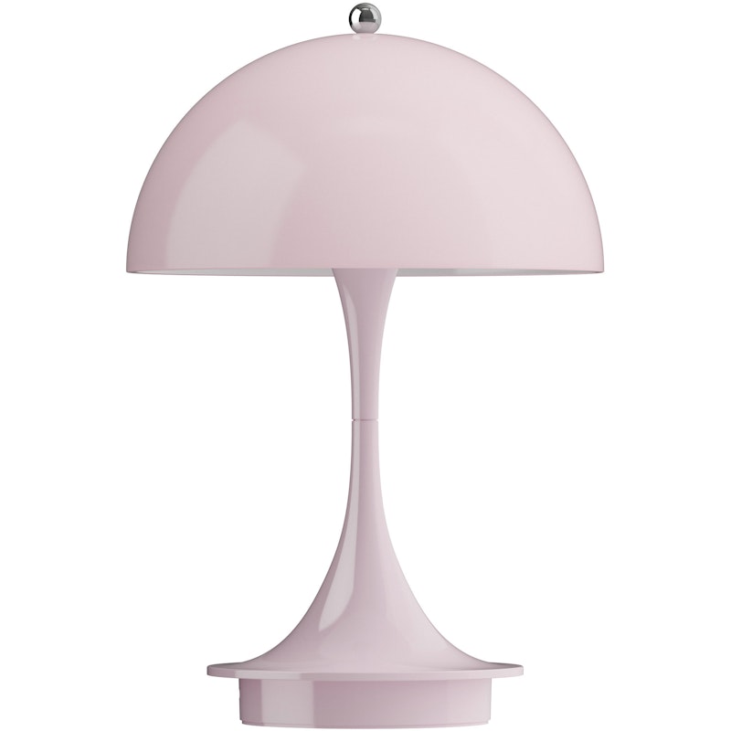 Panthella 160 Tischlampe Tragbar, Opal Pale Rose