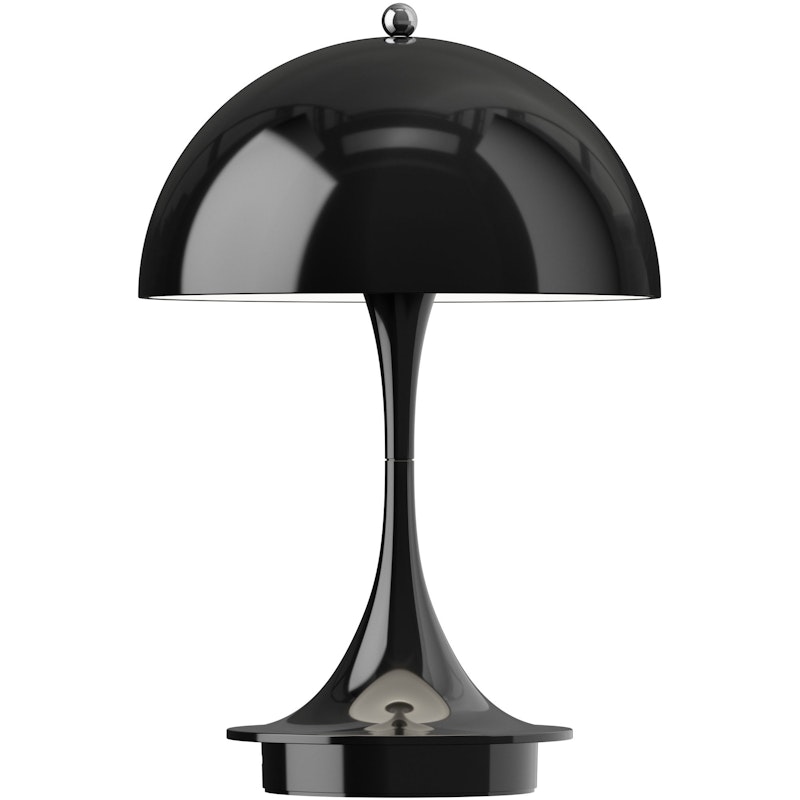 Panthella 160 Tischlampe Tragbar, Opaque Black