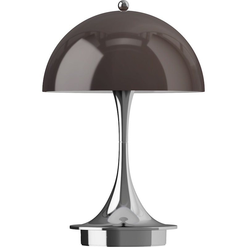 Panthella 160 Tischlampe Tragbar V3, Original Opal Brown