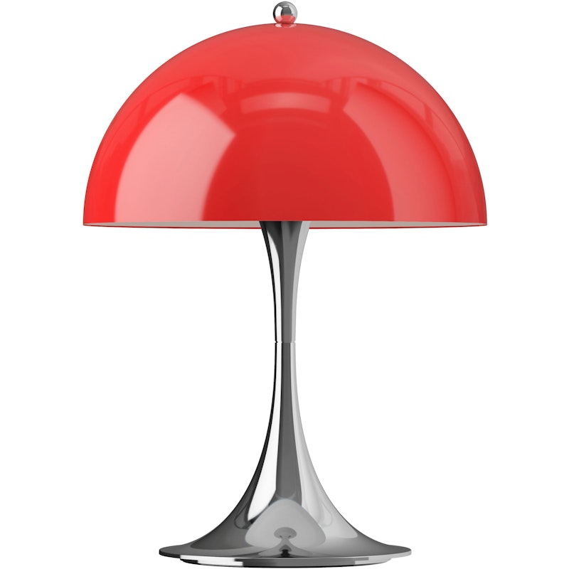 Panthella 250 Tischlampe Tragbar, Original Opal Red