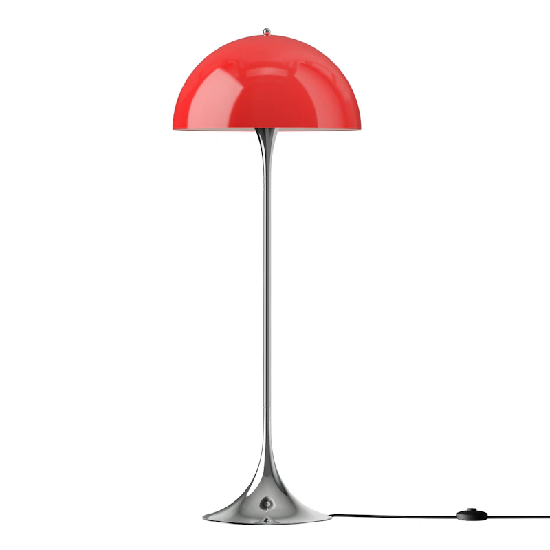 Panthella Stehlampe 50 cm, Opal Red