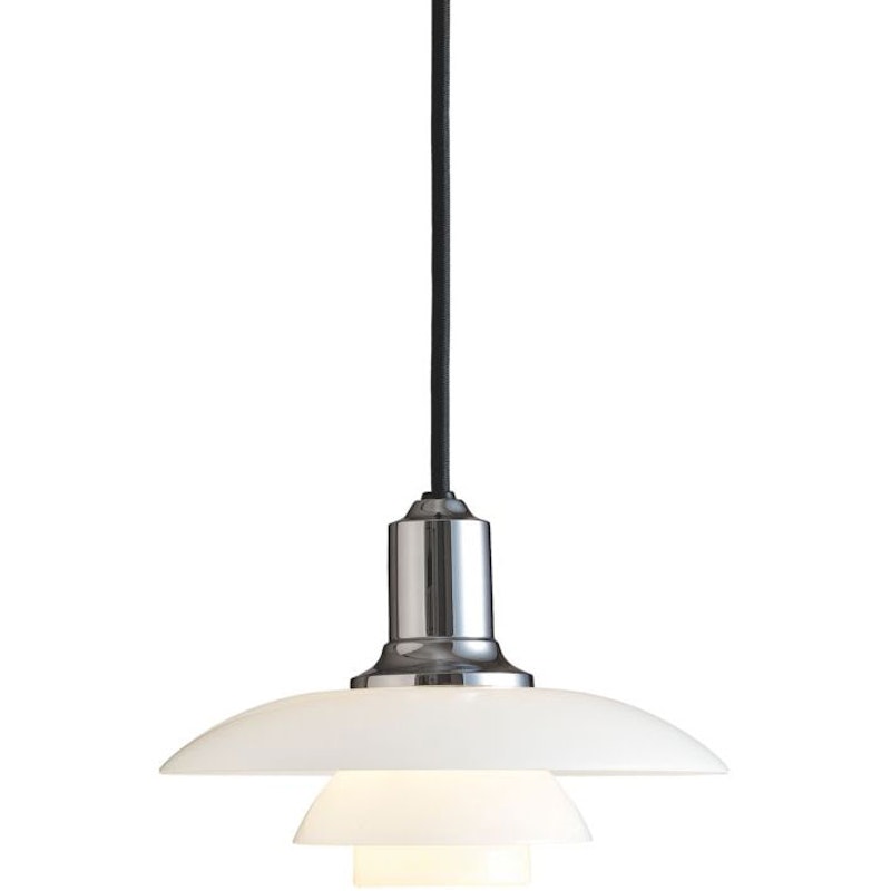PH 2/1 Pendelleuchte, Opalglas weiß