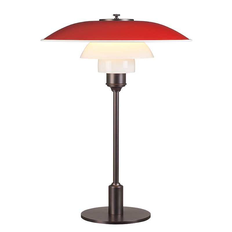 PH 3½-2½ Bordslampa 60W E14, Rot