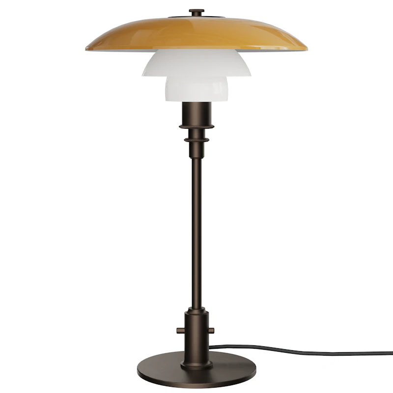 PH 3/2 Tischlampe, Centenary Edition, Bernsteingelb / Opal
