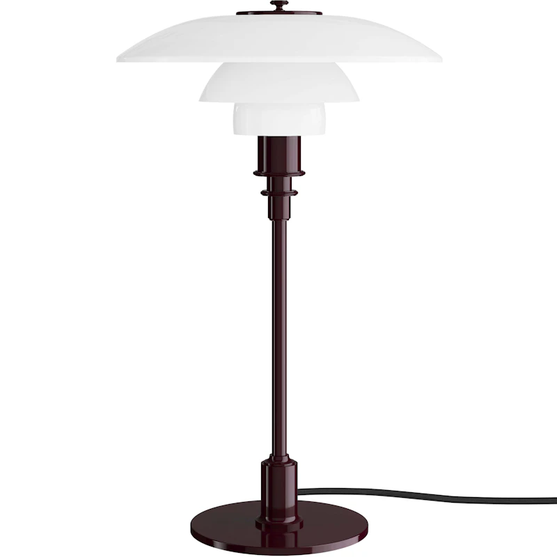 PH 3/2 Tischlampe, Glossy Burgundy