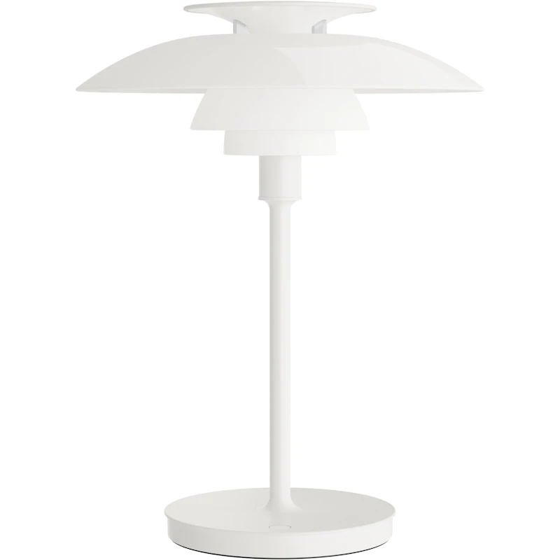 PH 80 Tischlampe Tragbar, Opalweiß