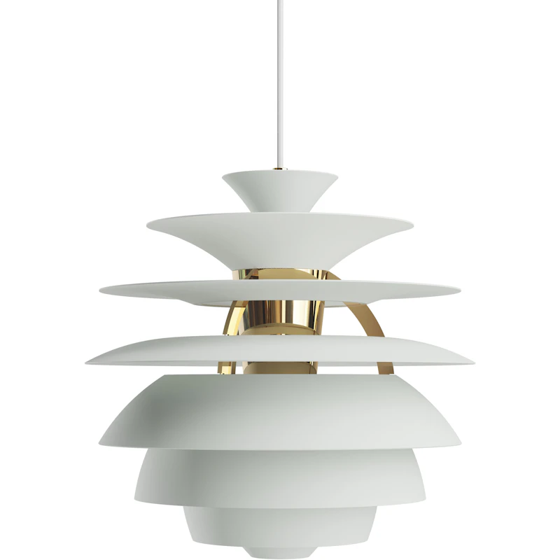 PH Snowball Hängelampe, Dusty Green / Messing