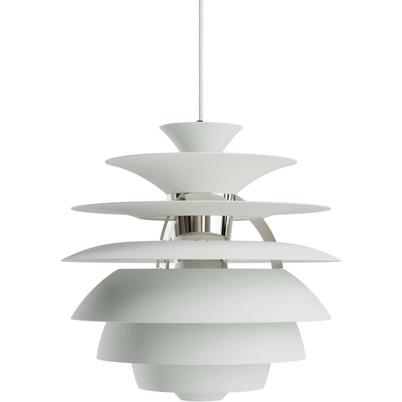 PH Snowball Hängelampe, Dusty Green / Chrom