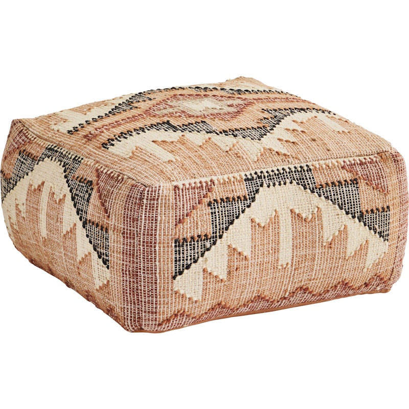 Pouf Handgewebt Wolle 60x60 cm