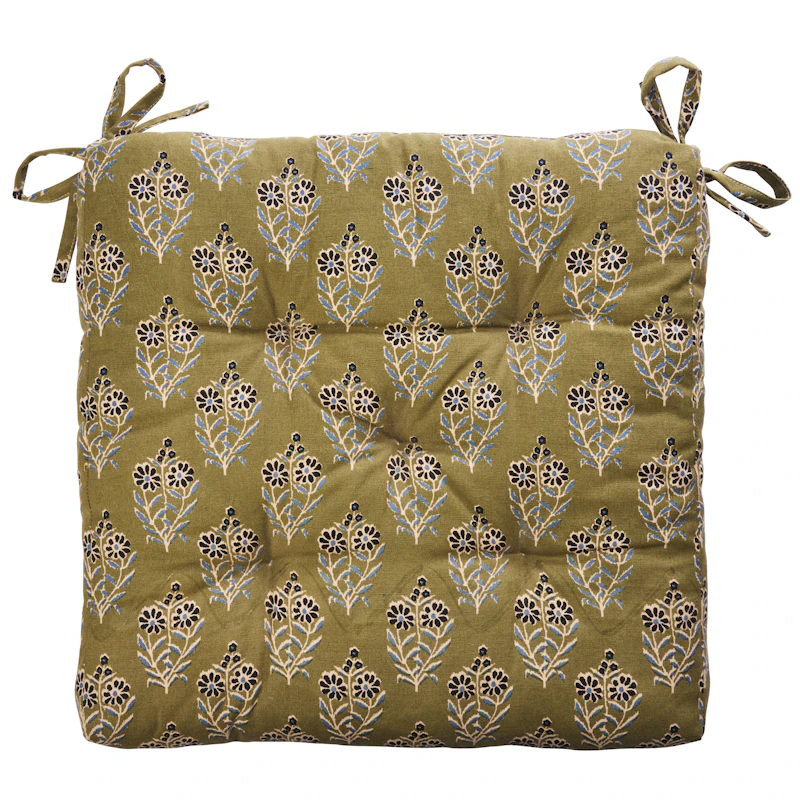 Sitzkissen 45x45 cm, Schwarz / Blau / Olive / Nude