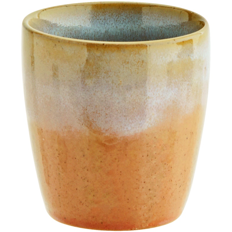 Tasse Ø7,5 cm, Orange / Hellblau