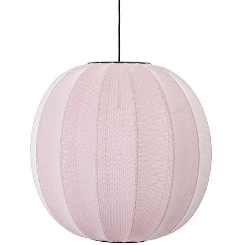 Knit-Wit Hängelampe Rund 60 cm, Hellrosa