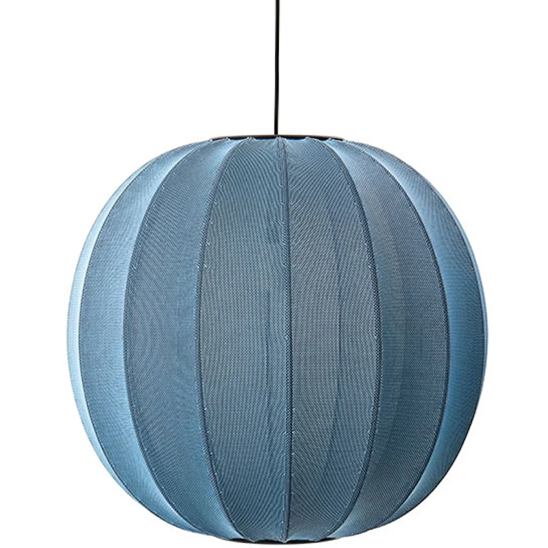 Knit-Wit Hängelampe Rund 60 cm, Blue Stone