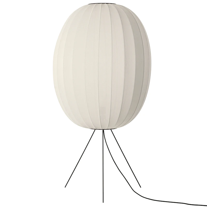 Knit-Wit Stehlampe Hoch Oval Ø65  cm, Perlweiß