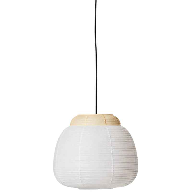 Papier Single Hängelampe Ø40 cm, Soft Yellow