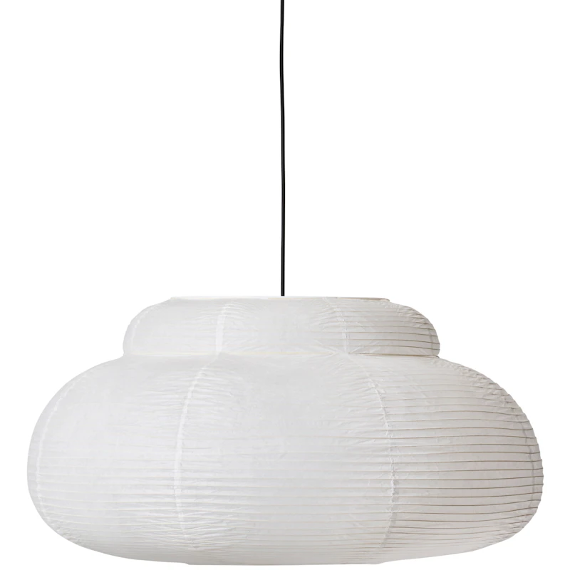 Papier Single Hängelampe Ø80 cm, Weiß