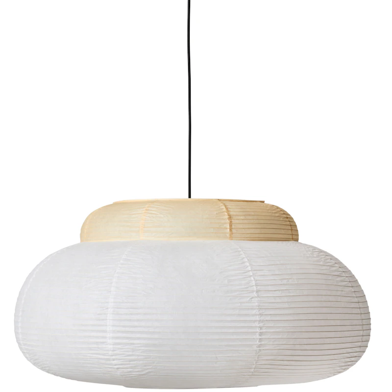Papier Single Hängelampe Ø80 cm, Soft Yellow