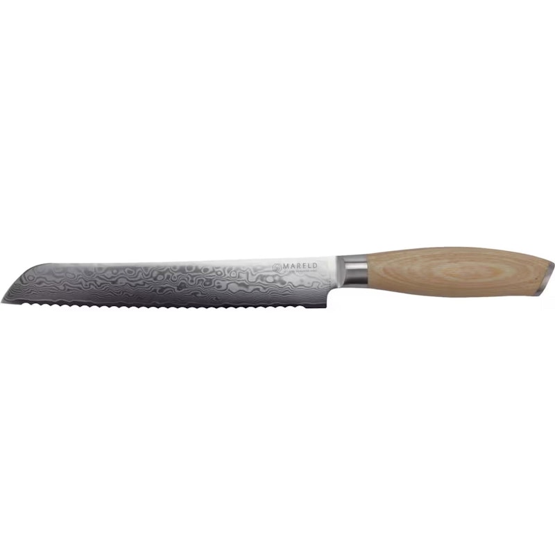 Akio Brotmesser 20 cm, Hell Holz