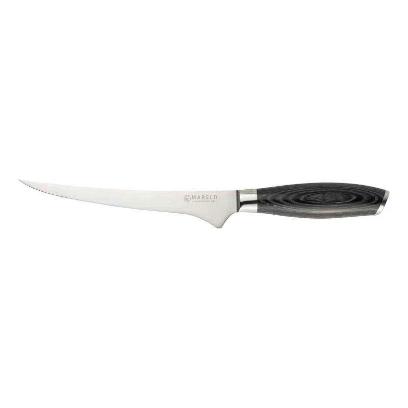 Akio Gemüsemesser Flexibel 19 cm, Schwarz